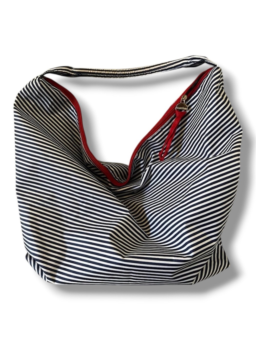Lancome striped bag | Blue & White